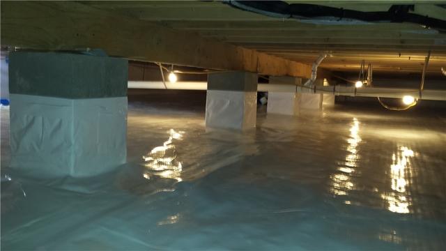 Finishwd Crawl Space Encapsulation