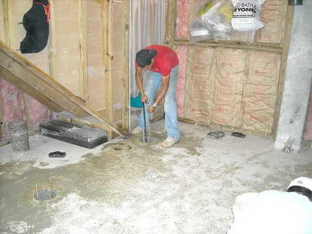 Testing the hole for obstructions