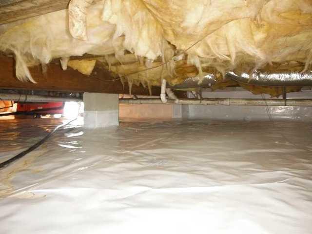 Finished Crawl Space Encapsulation