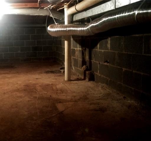 Damp Smelly Crawl Space