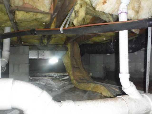 Falling Insulation In The Crawl Space