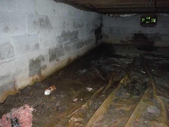 Damage In The Crawl Space