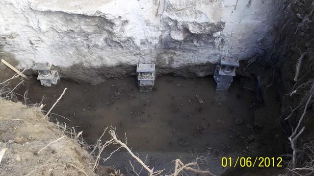 <p>These are installed push piers on a house. The whole house was leaning so the push piers will lift it back to where it is supposed to be.</p>
<p>&nbsp;</p>