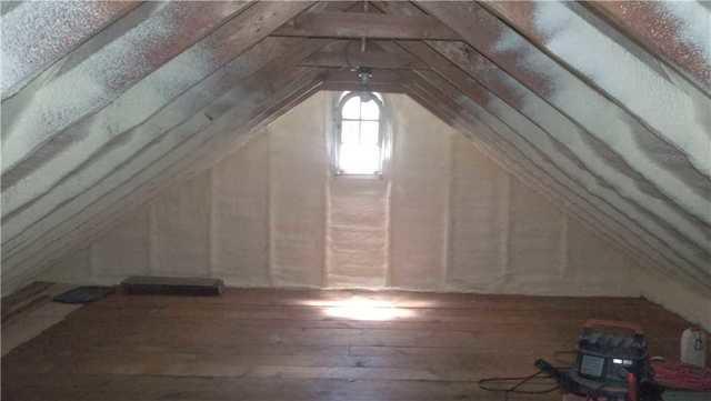 Spray Foam Insulated Attic