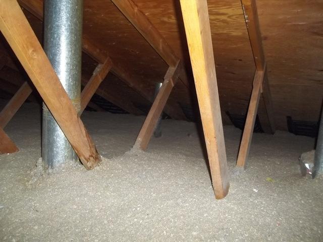 Blown Cellulose In Attic