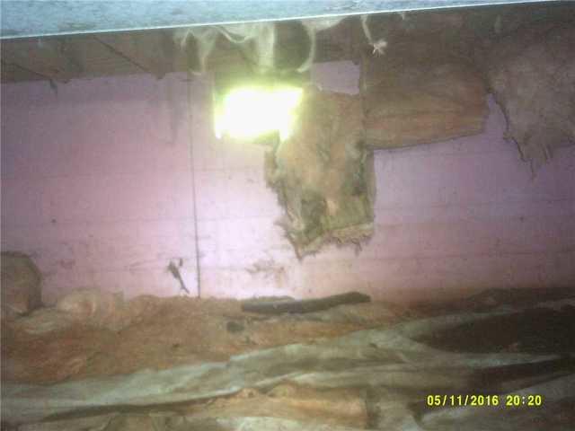 Falling Insulation in Crawl Space