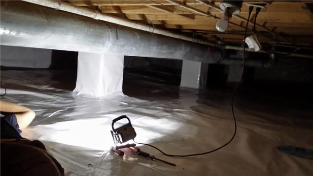 CleanSpace Protects Crawl Space Supports