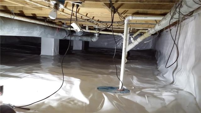 Crawl Space Stays Clean and Dry with CleanSpace