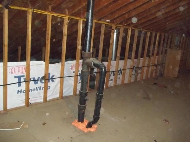 Air Sealed Attic Before Installation of Blown Cellulose