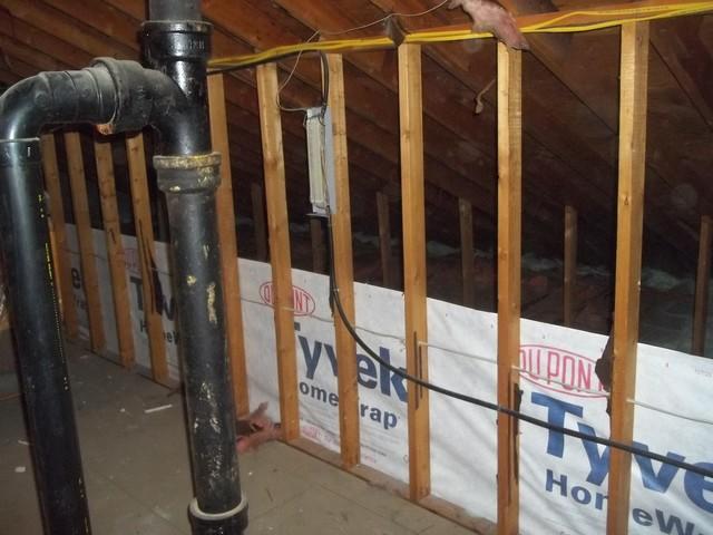 Air Sealed Attic Before Installation of Blown Cellulose