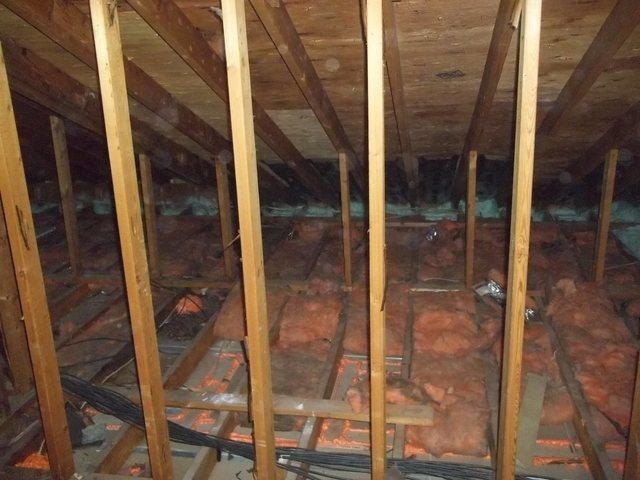 Air Sealed Attic Before Installation of Blown Cellulose