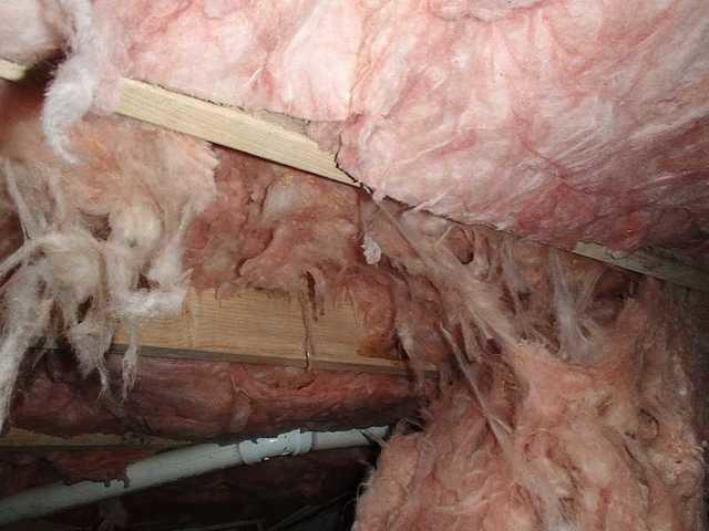 Insulation Falling From The Crawl Space