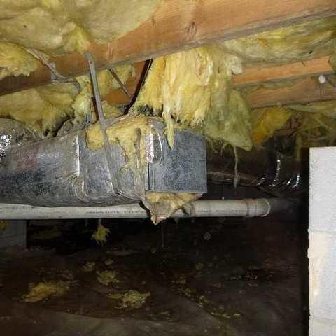 Falling Insulation in the Nasty Crawl Space