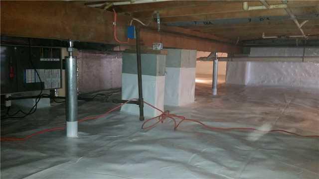 Finished Crawl Space Encapsulation