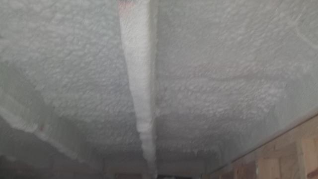 Spray Foam Installed In A Crawlspace