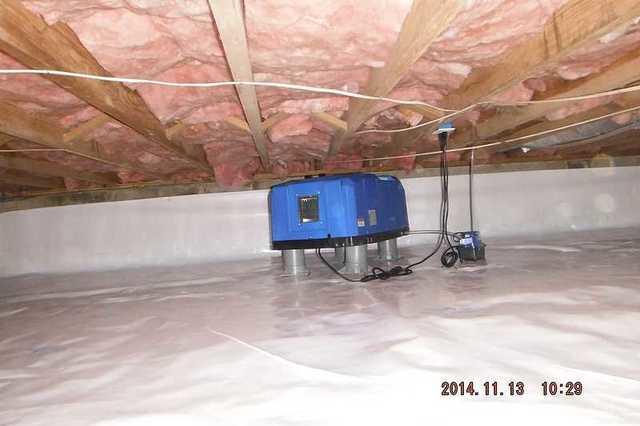 Finished Crawl Space Encapsulation