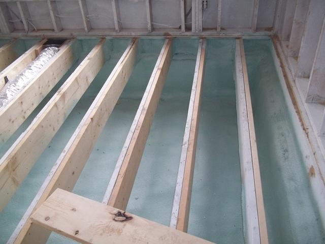 Spray Foam Installed Under Floors