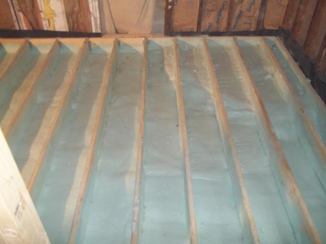 Spray Foam Installed Under Floors