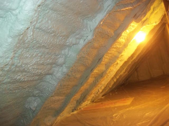 Spray Foam Insulated Side Attic