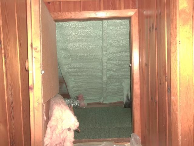 Spray Foam Insulated Side Attic