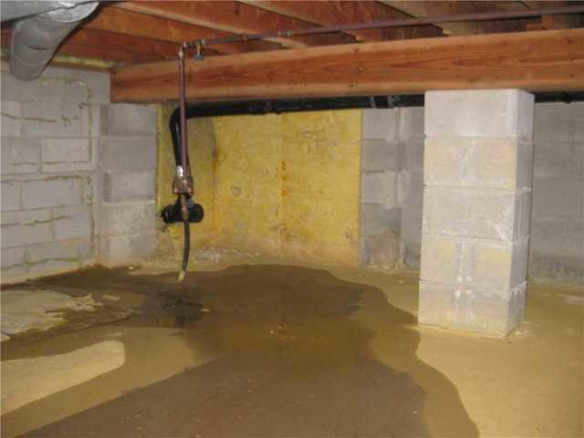 Standing Water in the Crawl Space