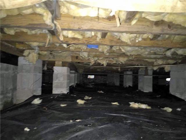 Insulation Falling in Crawl Space