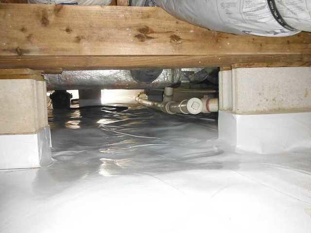 Finished Crawl Space Encapsulation