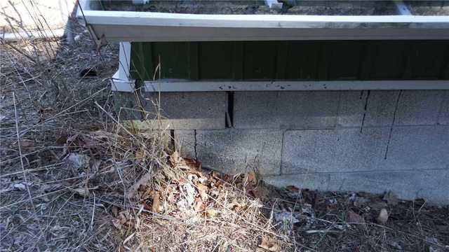 Block Wall Falling Apart