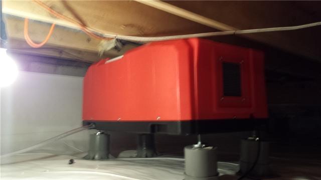 Dehumidifier In The Crawl Space