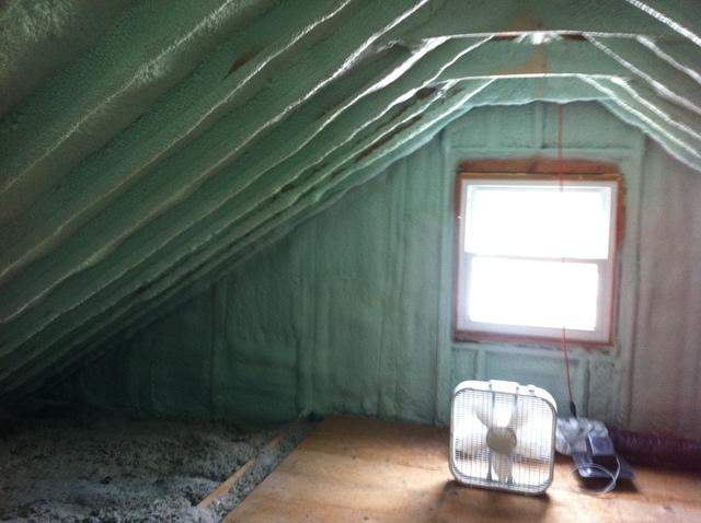 This attic is no longer leaky and inefficient and this home is now comfortable with conditioned living and storage space