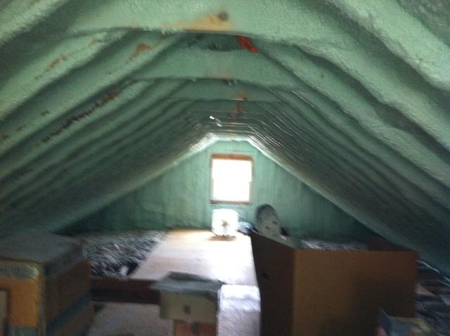 Spray Foam Insulated Attic