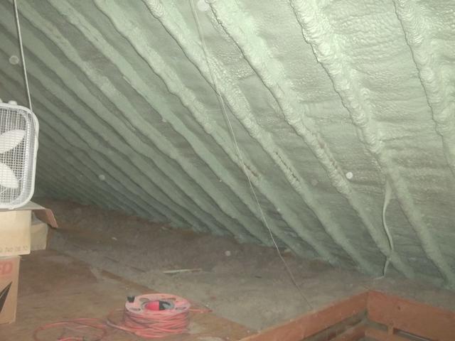 Spray Foam Insulated Attic