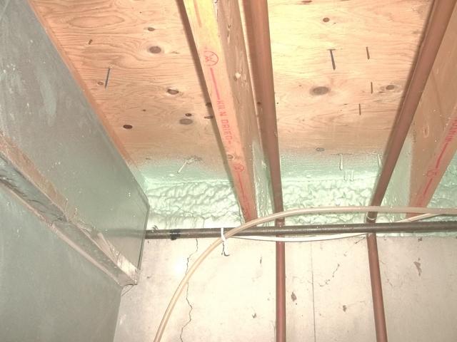 Spray Foam Sealed Rim Joist