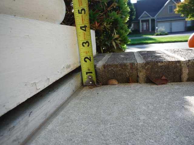 Sinking Concrete Porch
