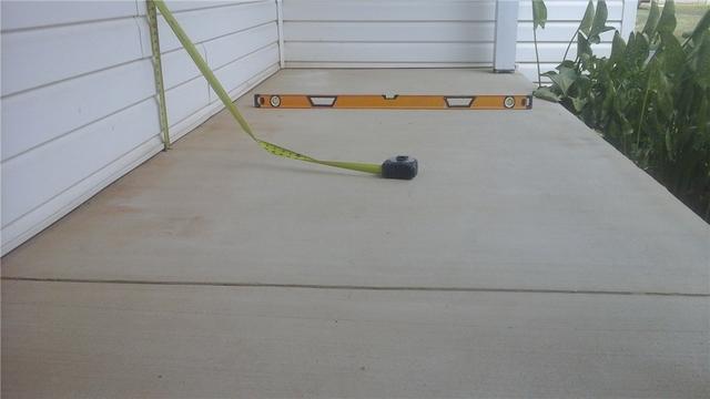 Leveled Concrete Porch