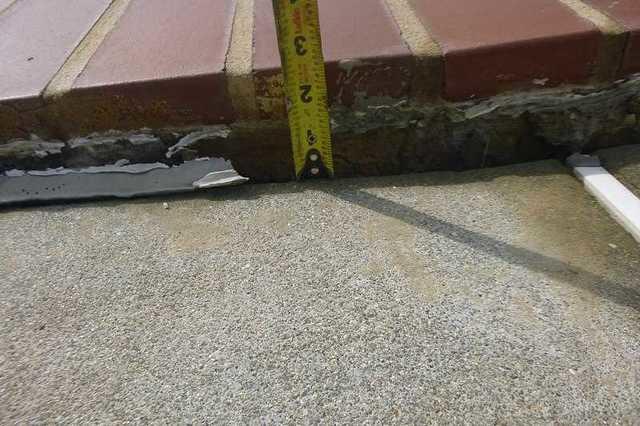 Sinking Concrete Pool Deck