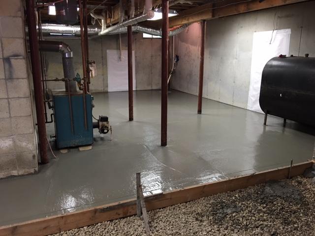 Concrete Pour in Middletown, RI