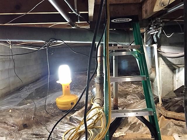 Light in a Crawlspace