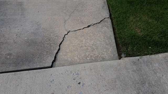 Sinking Concrete Slab