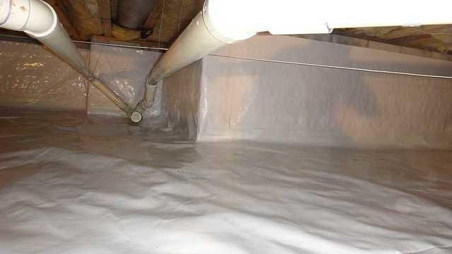 Tight corners and sealed around pipes