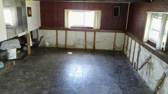 Family room in Neptune has severe mold growth