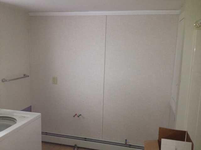 <p>This family now has a nice, bright laundry room to enjoy separate from the rest of the basement in their Castleton on Hudson, NY home.</p>