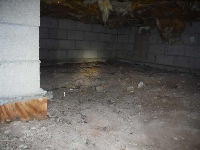 Wet Corner in Crawl Space