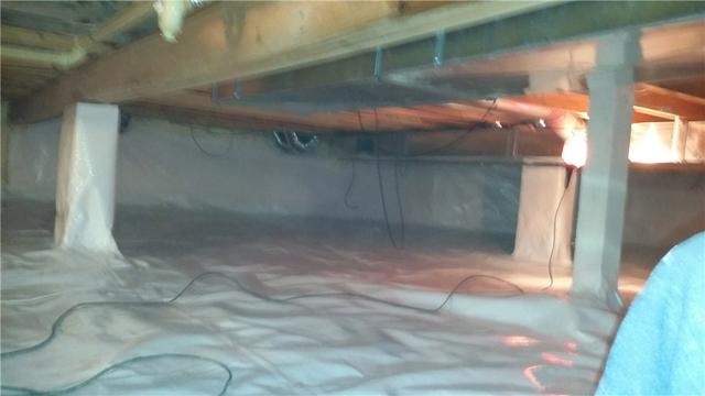 Wrapping Piers in Crawl Space