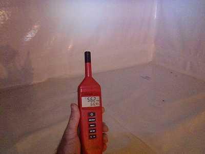 Testing the humidity levels