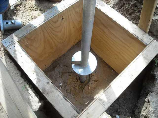 Installing the helical piers