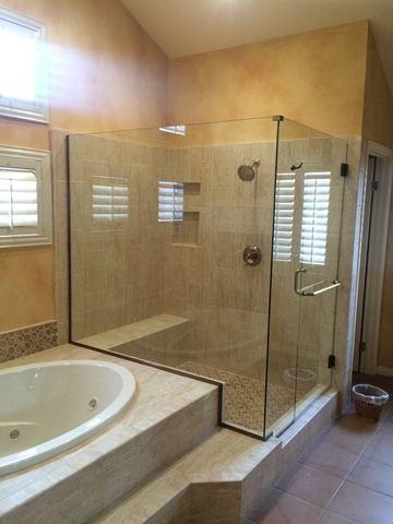 The beautiful, finished bathroom.