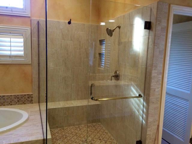 The beautiful, finished bathroom.