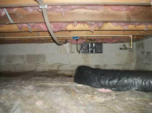 Air ducts laying on the ground
