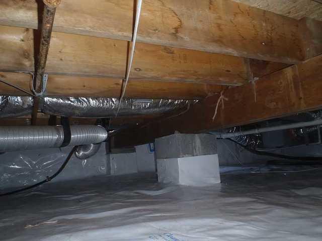 Old insulation has been removed